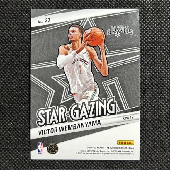 2024-25 Panini Revolution - Star Gazing Victor Wembanyama #23 Insert Spurs - Picture 2 of 2